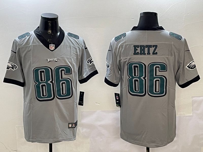 Men Philadelphia Eagles #86 Ertz Grey 2025 Nike Vapor Limited NFL Jersey style 3->philadelphia eagles->NFL Jersey